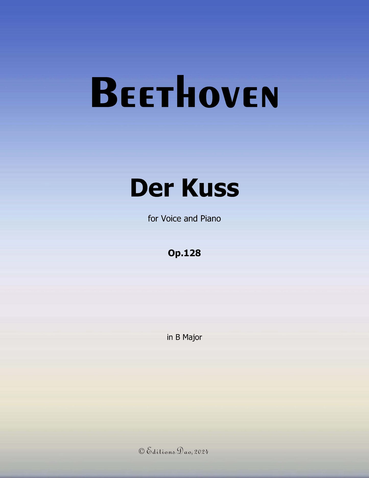 Der Kuss,by Beethoven
