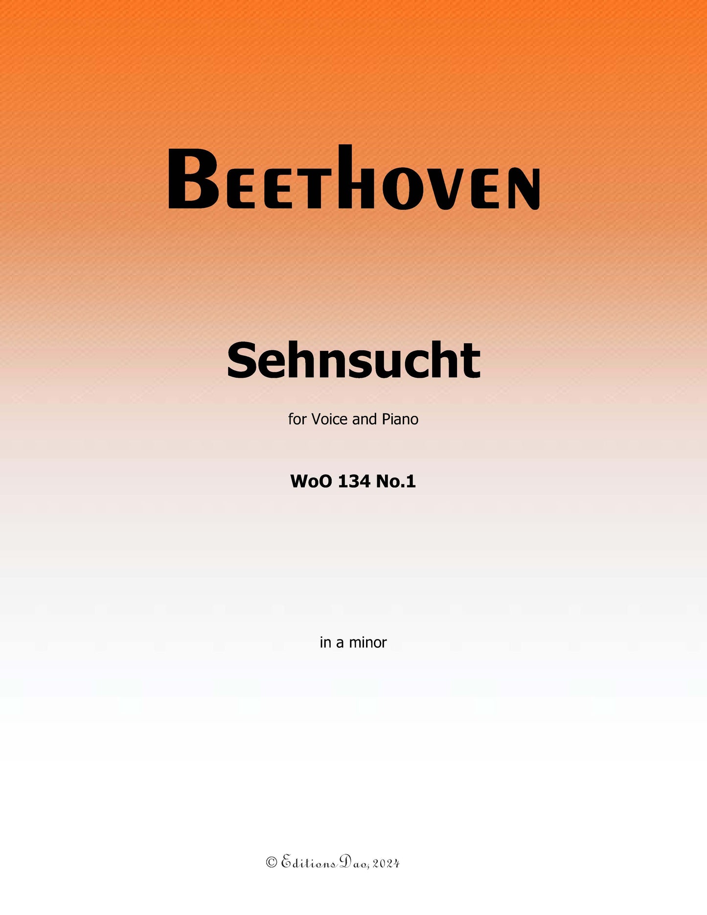 Sehnsucht, by Beethoven