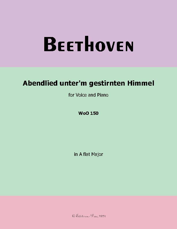 Abendlied unter'm gestirnten Himmel, by Beethoven