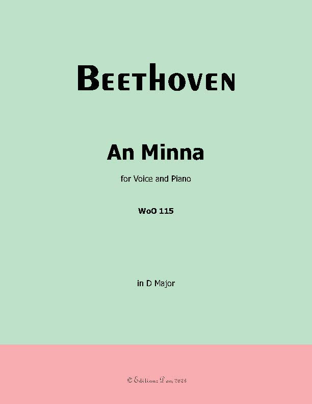 An Minna, by Beethoven, WoO 115
