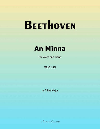 An Minna, by Beethoven, WoO 115