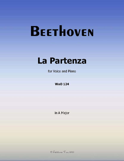 La Partenza, by Beethoven, WoO 124