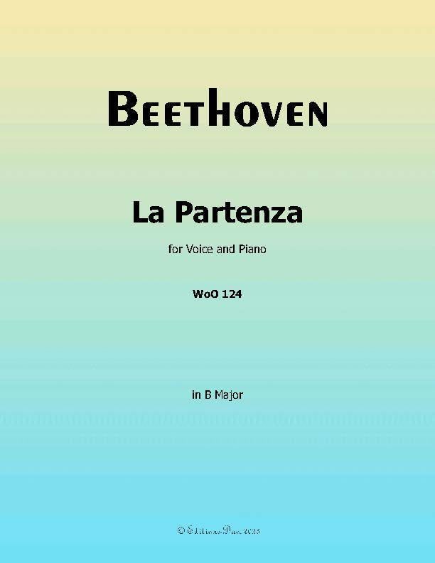 La Partenza, by Beethoven, WoO 124