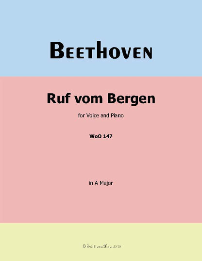 Ruf vom Bergen, by Beethoven, WoO 147