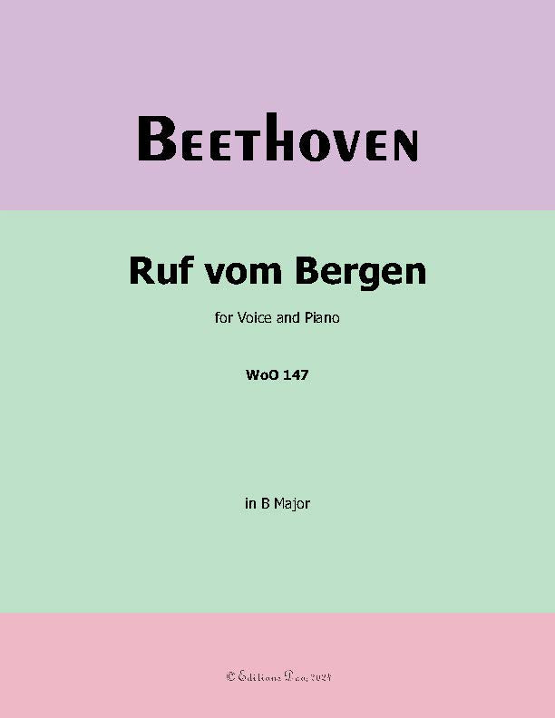 Ruf vom Bergen, by Beethoven, WoO 147