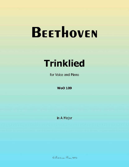 Trinklied, by Beethoven, WoO 109
