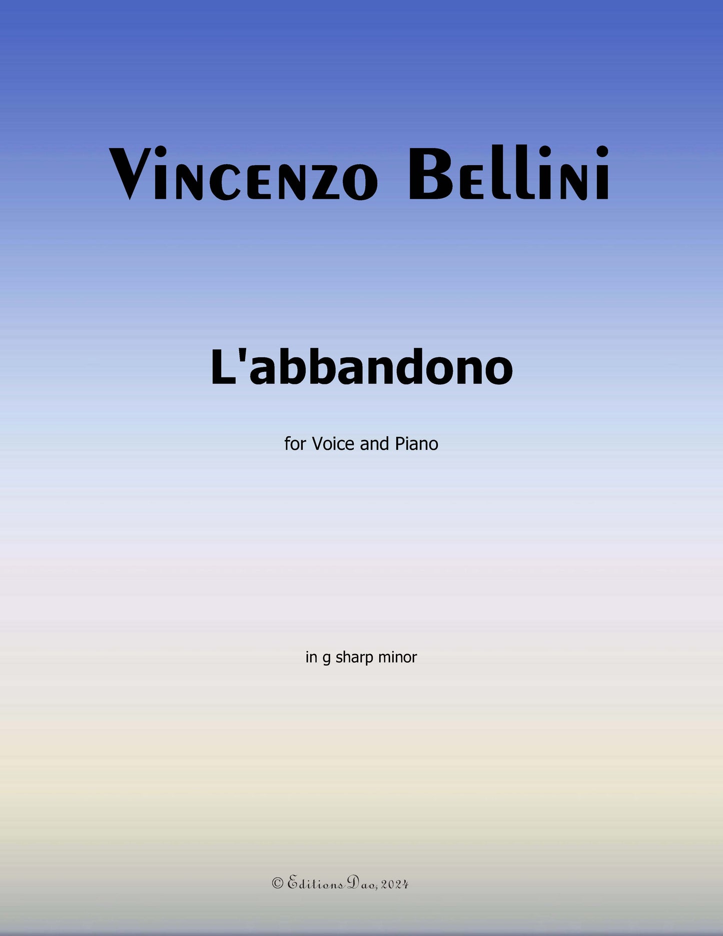 L'abbandono, by V. Bellini
