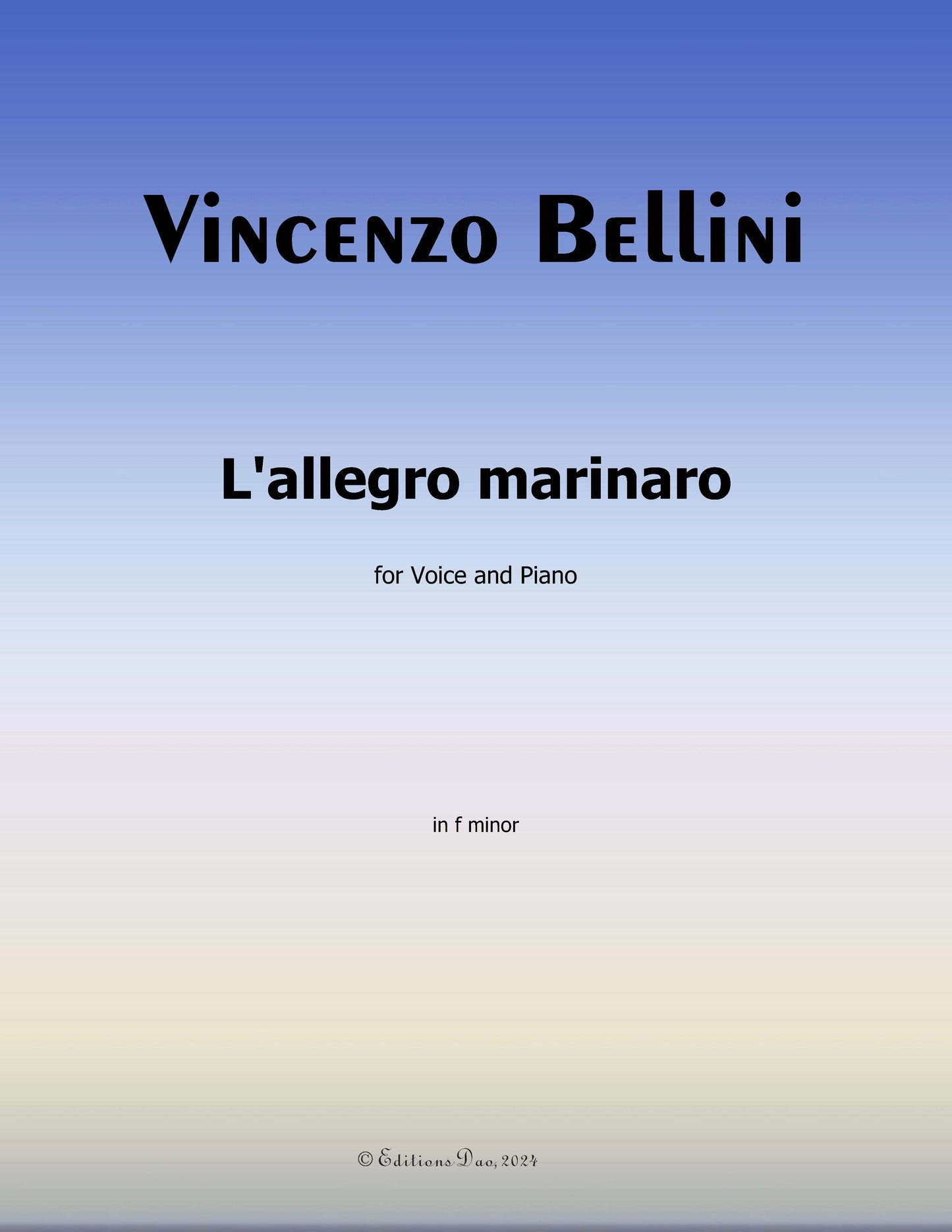L'allegro marinaro, by V. Bellini