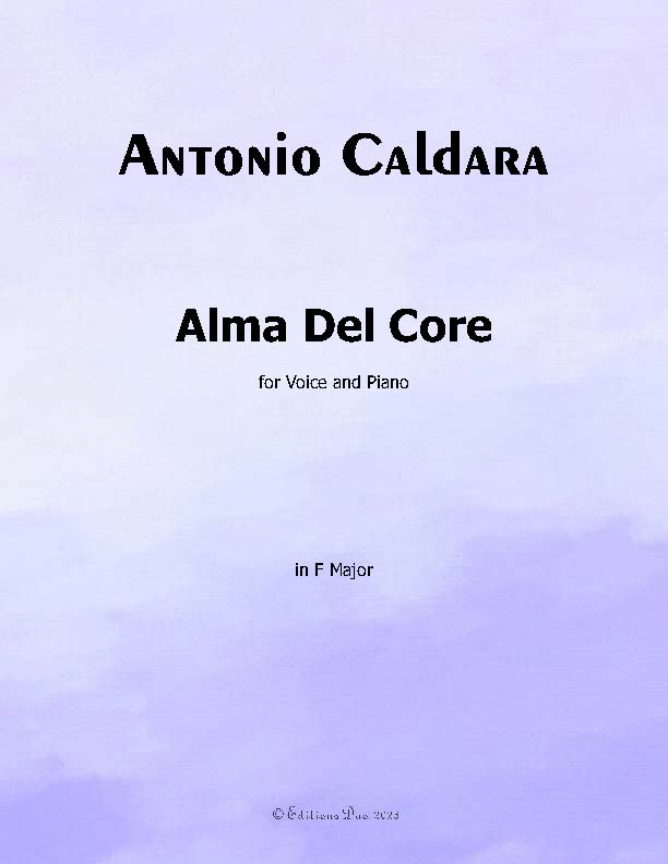 Alma Del Core, by Antonio Caldara