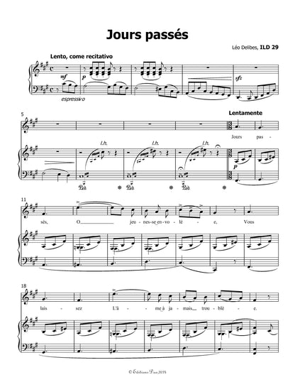 Jours passés, by Delibes