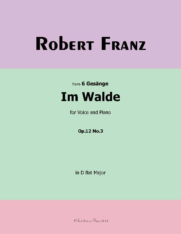 Im Walde, by Robert Franz
