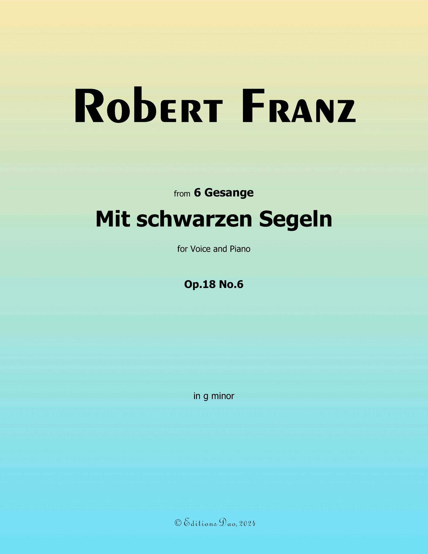 Mit schwarzen Segeln, by R. Franz