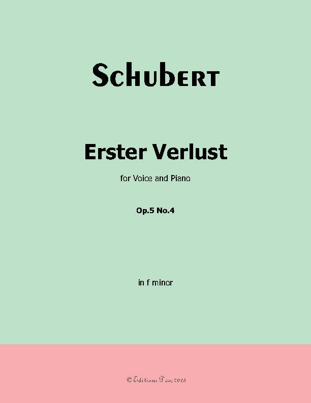 Erster Verlust, by Franz Schubert, Op.5 No.4