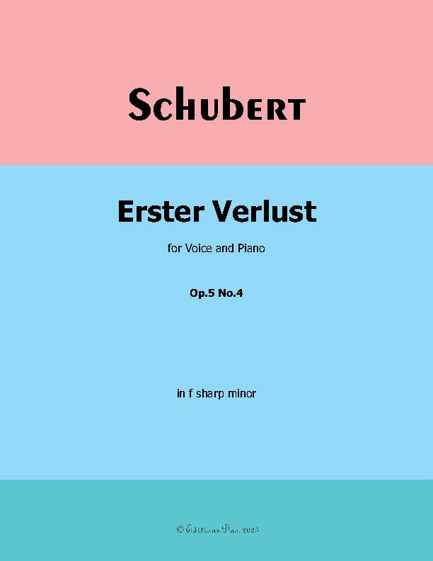 Erster Verlust, by Franz Schubert, Op.5 No.4