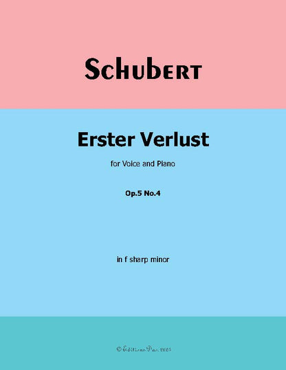 Erster Verlust, by Franz Schubert, Op.5 No.4