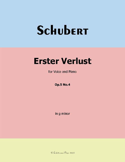 Erster Verlust, by Franz Schubert, Op.5 No.4