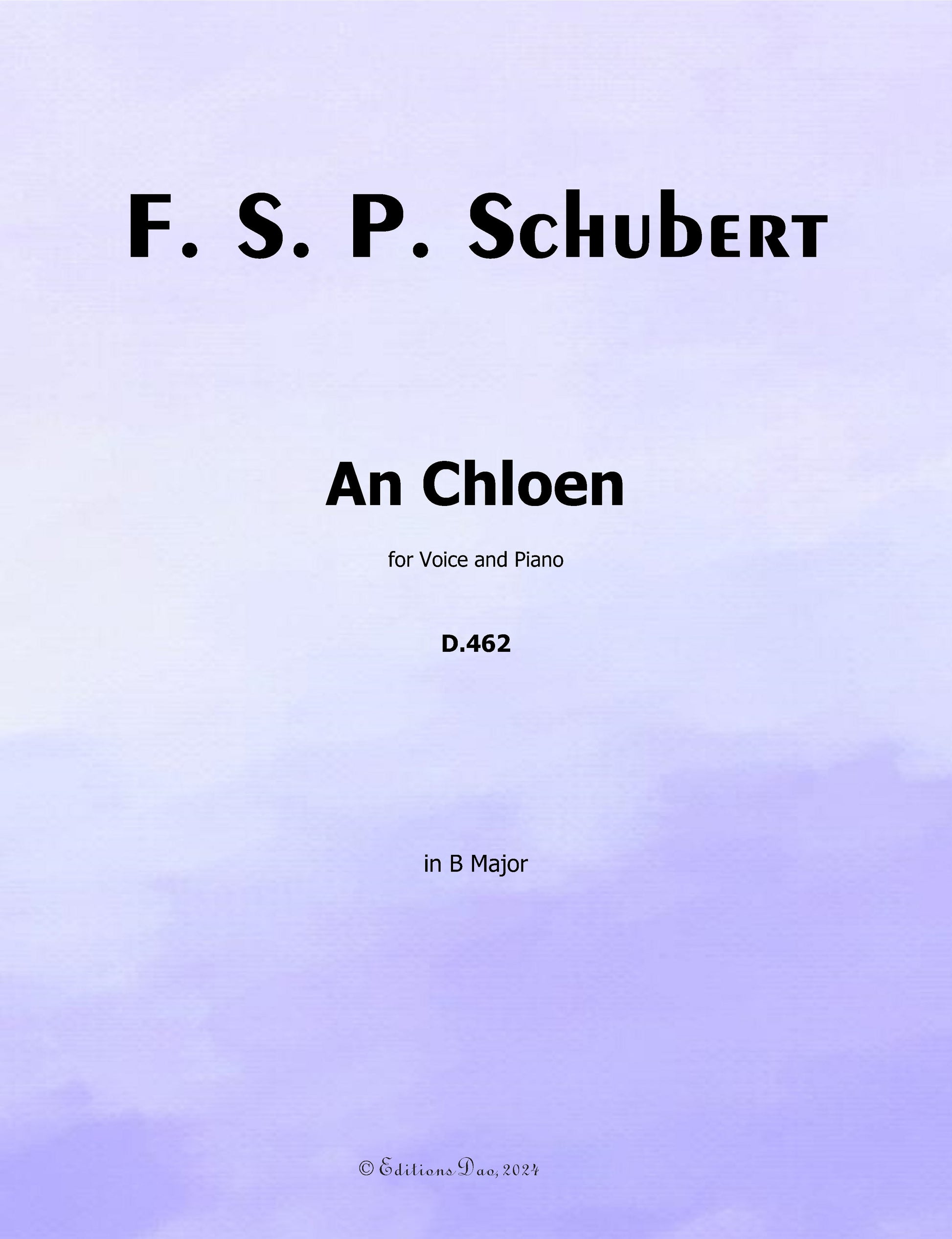 An Chloen by Schubert