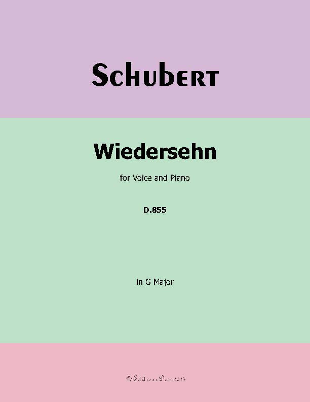 Wiedersehn, by Schubert