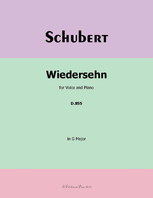 Wiedersehn, by Schubert