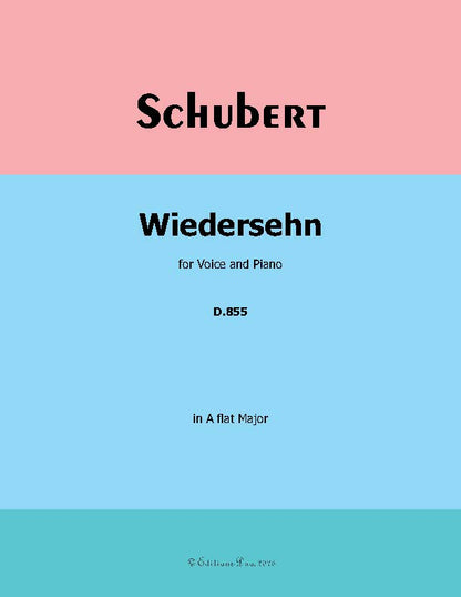 Wiedersehn, by Schubert