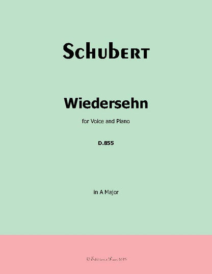 Wiedersehn, by Schubert