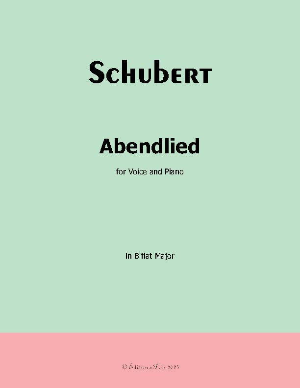 Abendlied (Claudius), by Schubert