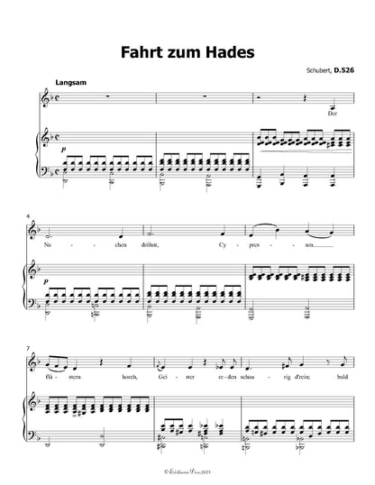 Fahrt zum Hades, by Schubert