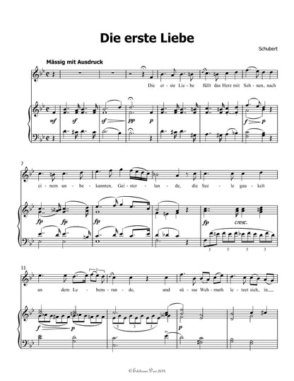 Die Erste Liebe, by Schubert