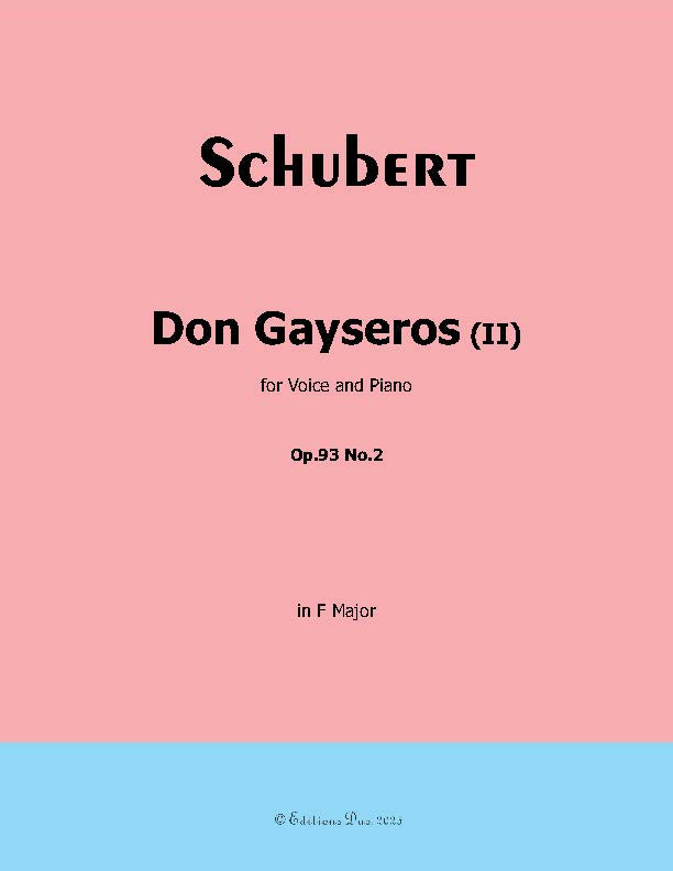 Don Gayseros(II), by Schubert