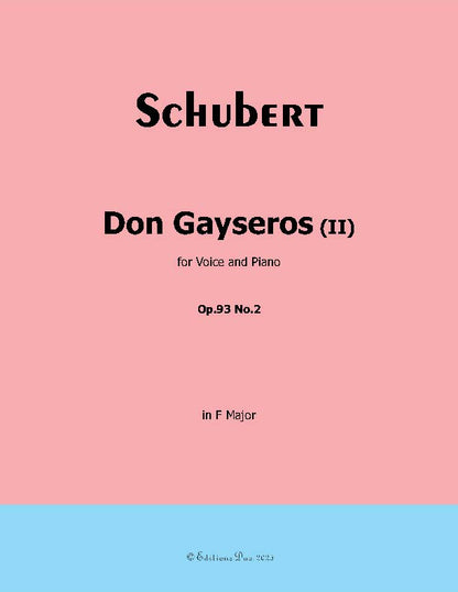 Don Gayseros(II), by Schubert