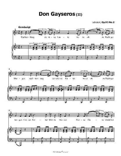 Don Gayseros(II), by Schubert