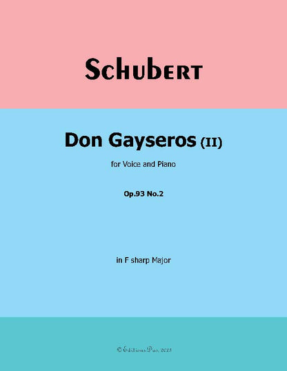 Don Gayseros(II), by Schubert