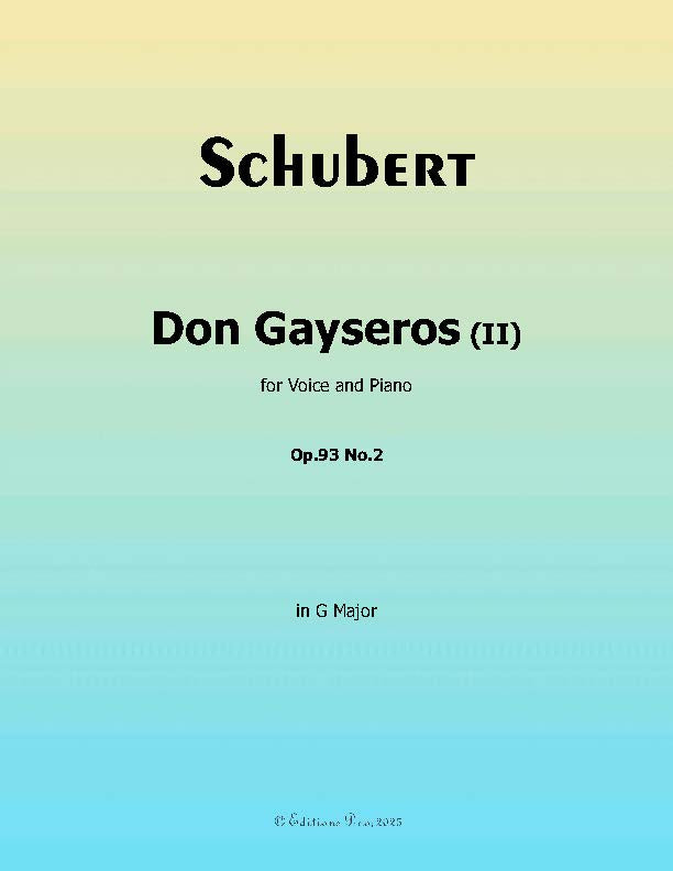 Don Gayseros(II), by Schubert