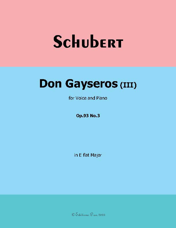 Don Gayseros(III), by Schubert