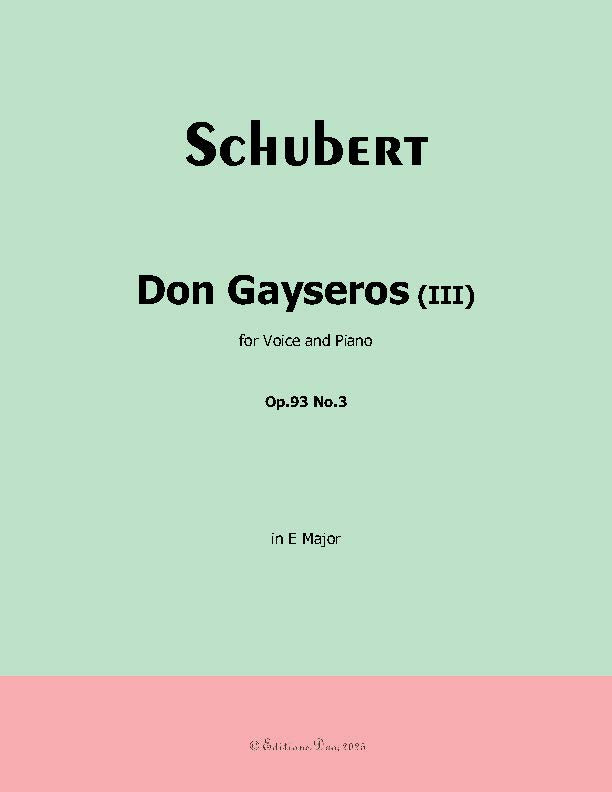 Don Gayseros(III), by Schubert