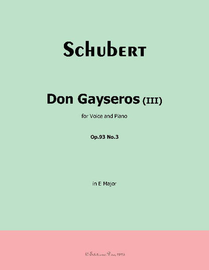 Don Gayseros(III), by Schubert