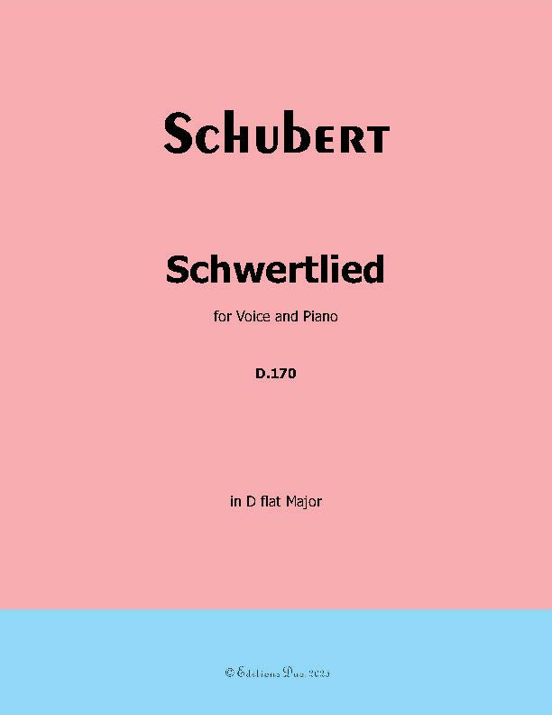 Schwertlied, by Schubert