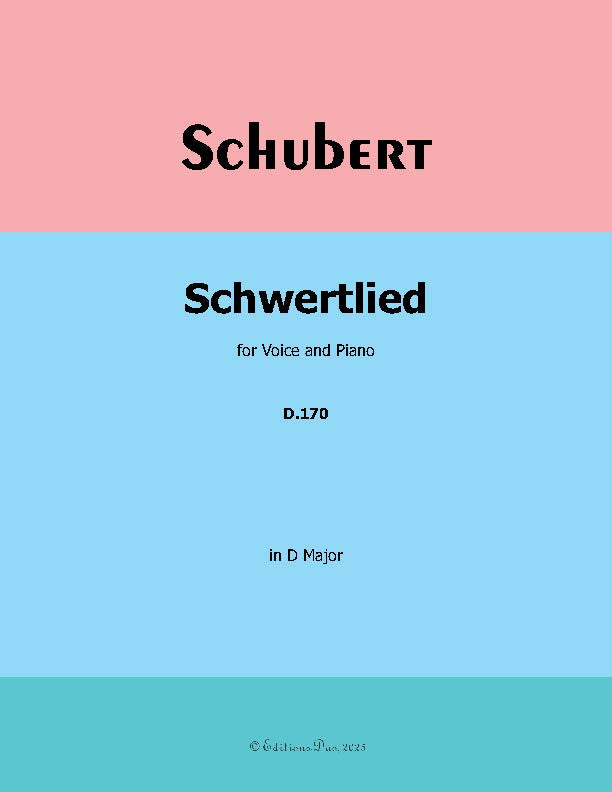 Schwertlied, by Schubert