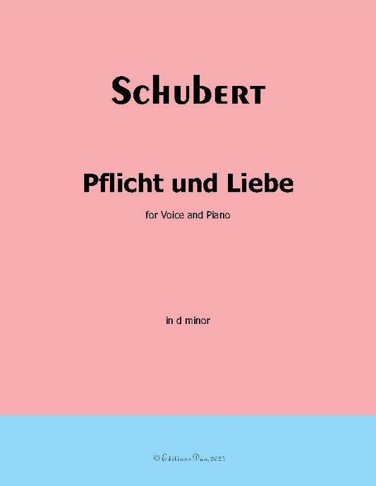 Pflicht und Liebe, by Schubert