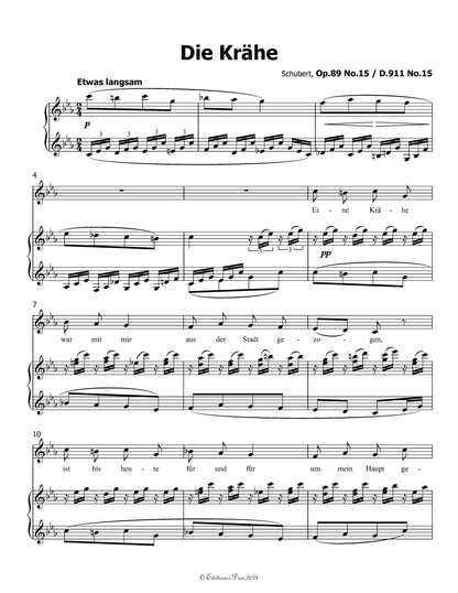 Die Krähe, by Schubert