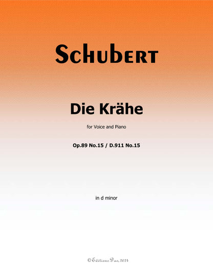 Die Krähe, by Schubert