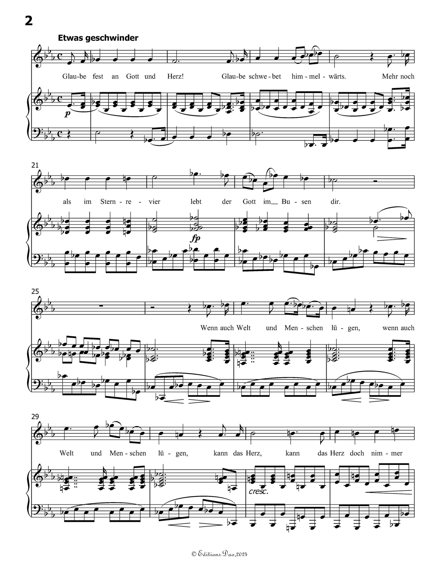 Glaube,Hoffnung und Liebe, by Schubert