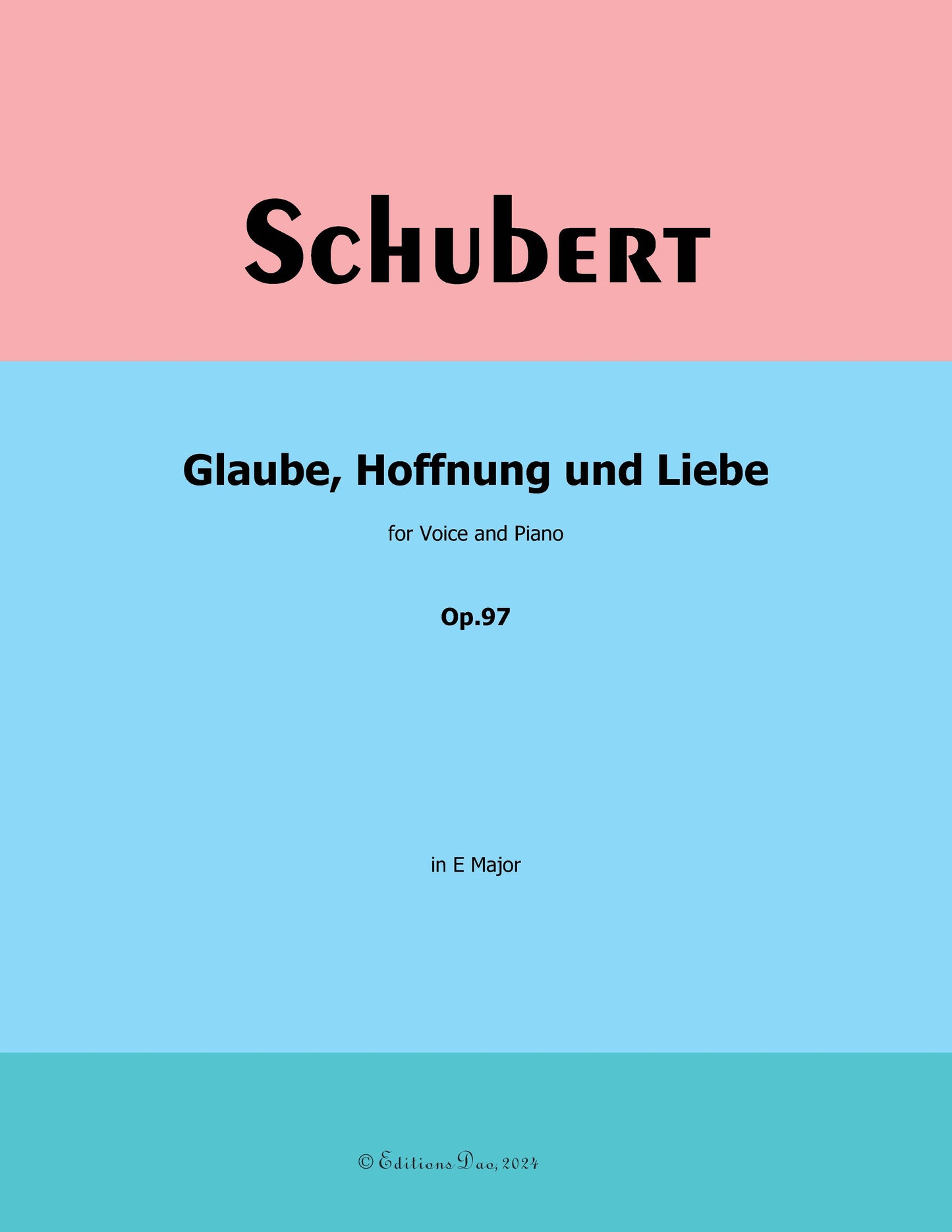 Glaube,Hoffnung und Liebe, by Schubert