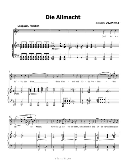 Die Allmacht, by Schubert