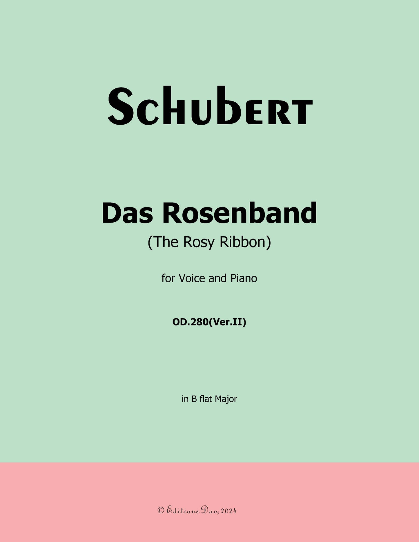 Das Rosenband, by Schubert
