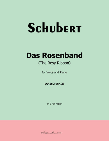 Das Rosenband, by Schubert