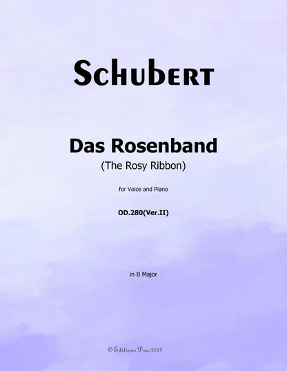 Das Rosenband, by Schubert