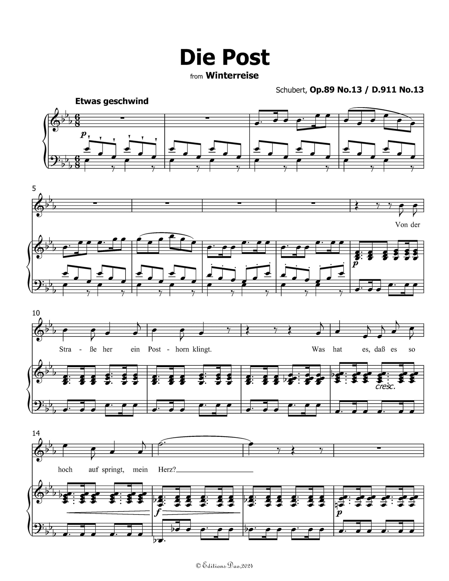 Die Post, by Schubert