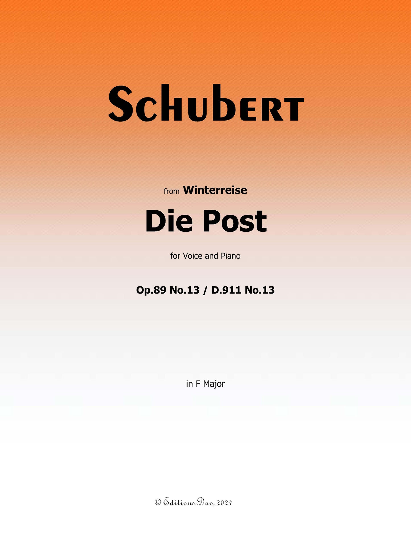 Die Post, by Schubert