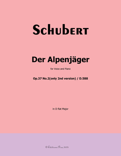 Der Alpenjäger, by Schubert